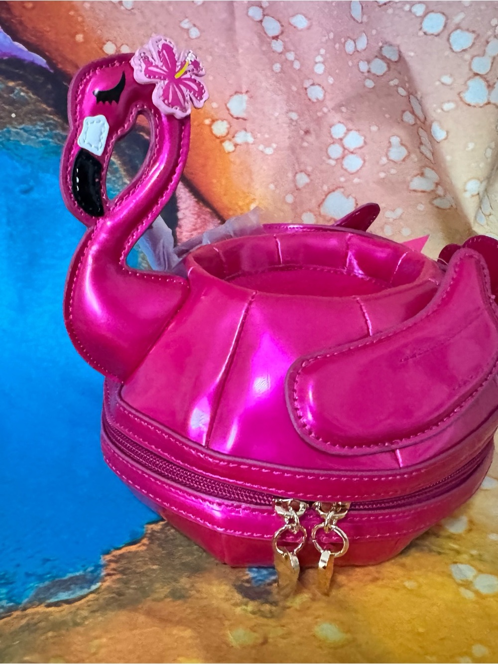 Betsey Johnson Metallic Hot as Flock Crossbody Bag